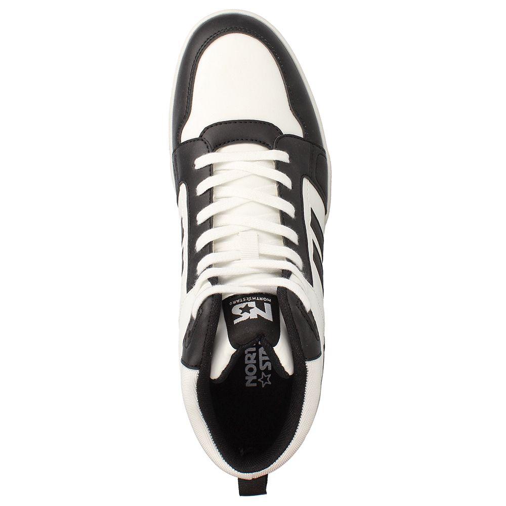 Zapatilla Niña North Star Hem Blanco-Negro-5