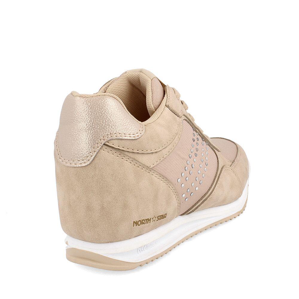 ZAPATILLA MUJER NORTH STAR HIGH PETRONAS BEIGE-3