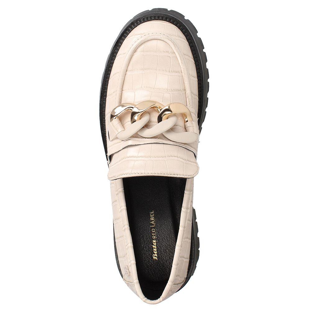 Mocasín Mujer Bata Red Label Fatima Nude-5