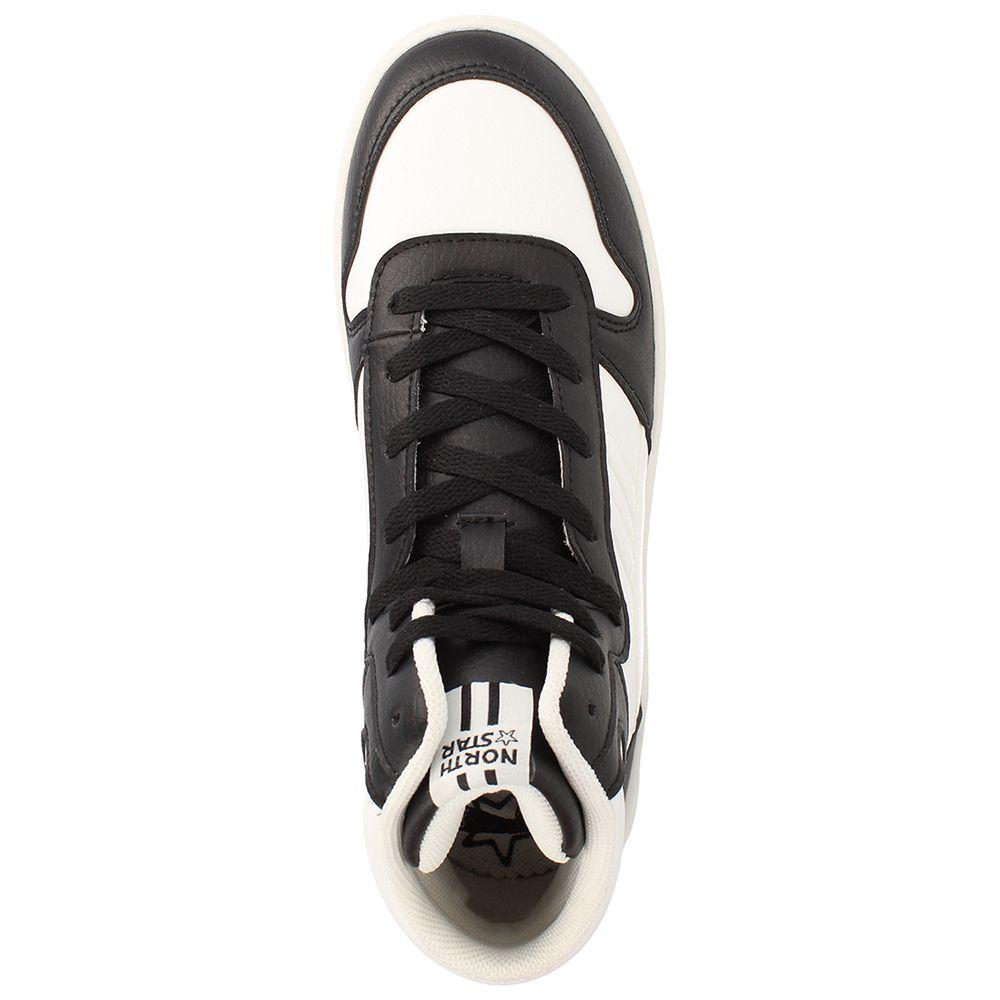 ZAPATILLA CAÑA ALTA MUJER NORTH STAR DAVE NEGRO-5