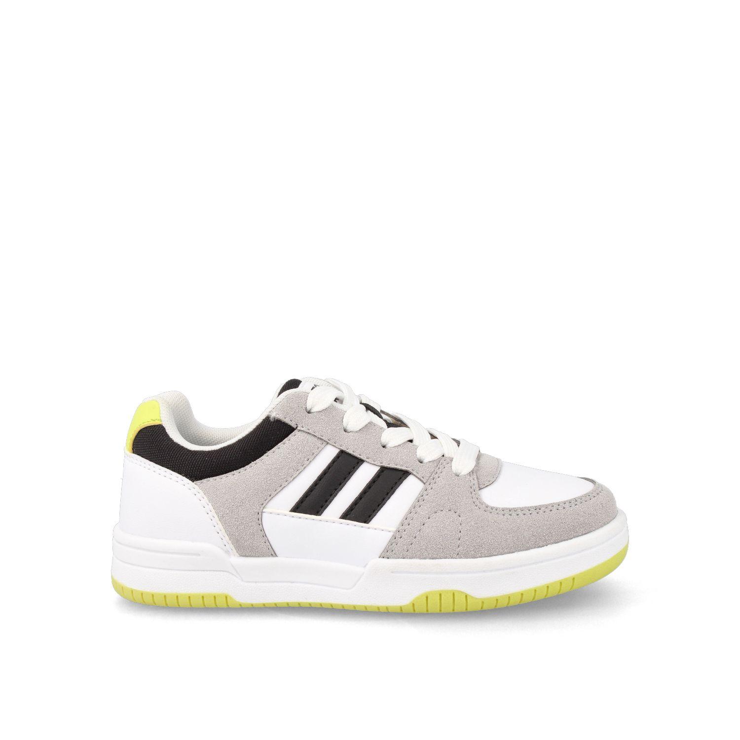 Zapatilla Niño North Star Hem Gris-Amarillo-0