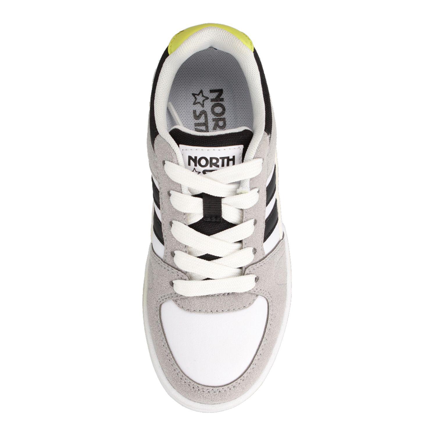 Zapatilla Niño North Star Hem Gris-Amarillo-3