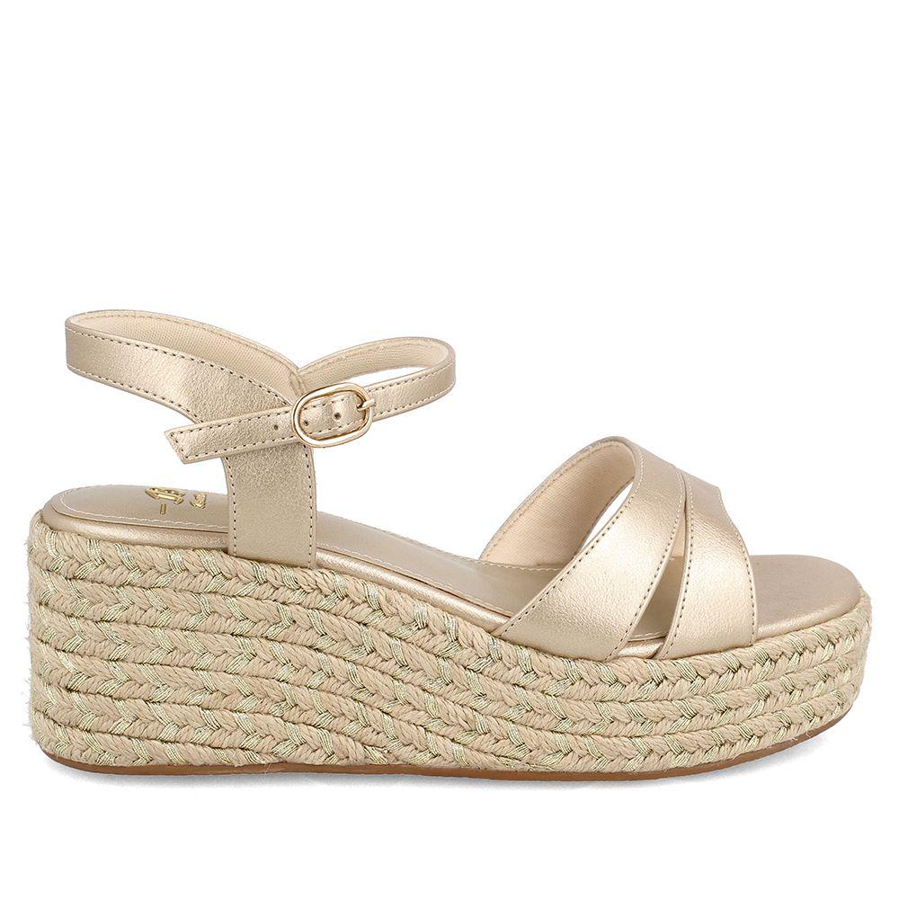 Sandalia Mujer Bata Coordelia Dorado-0