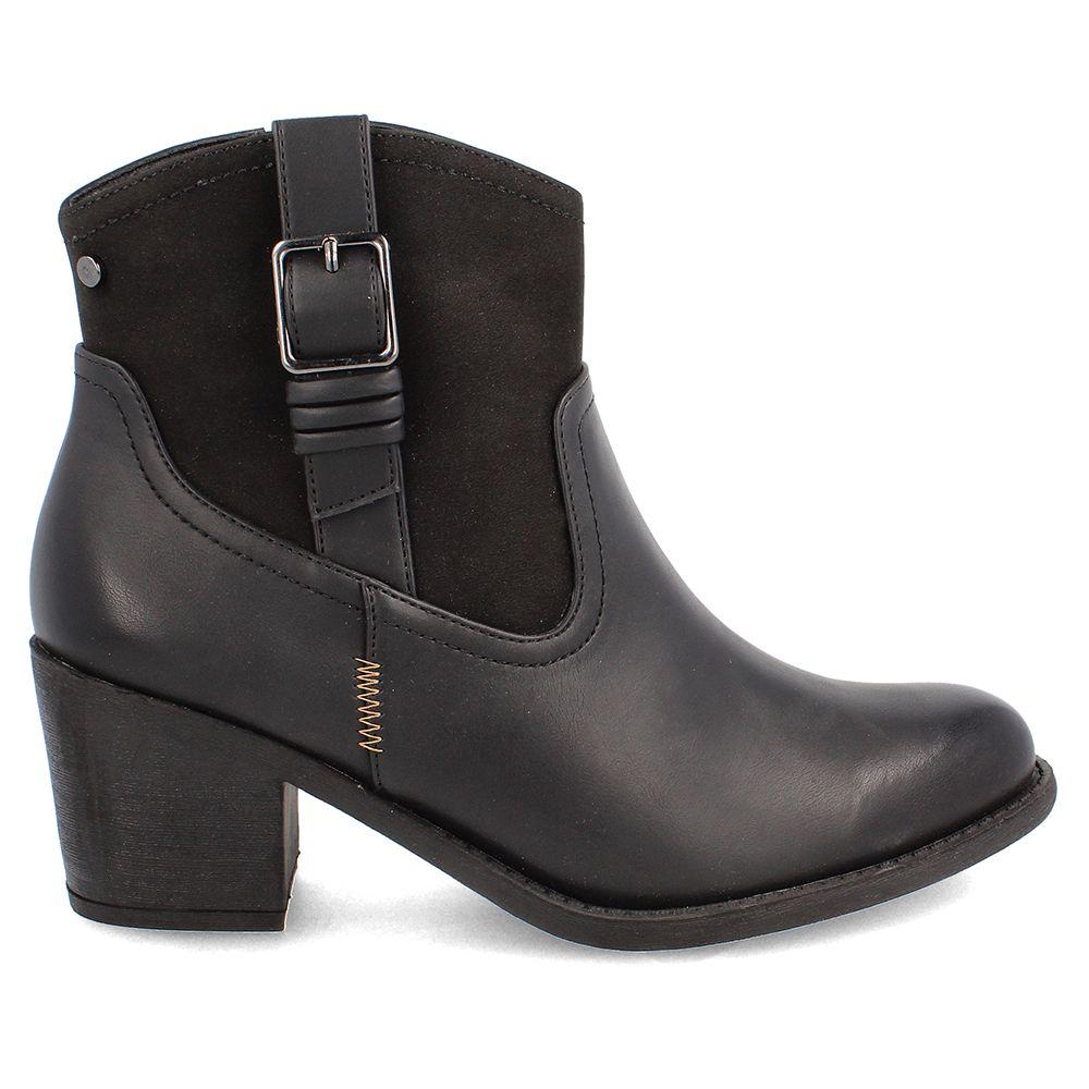 BOTÍN TEXANO MUJER BATA TOBIN NEGRO-4