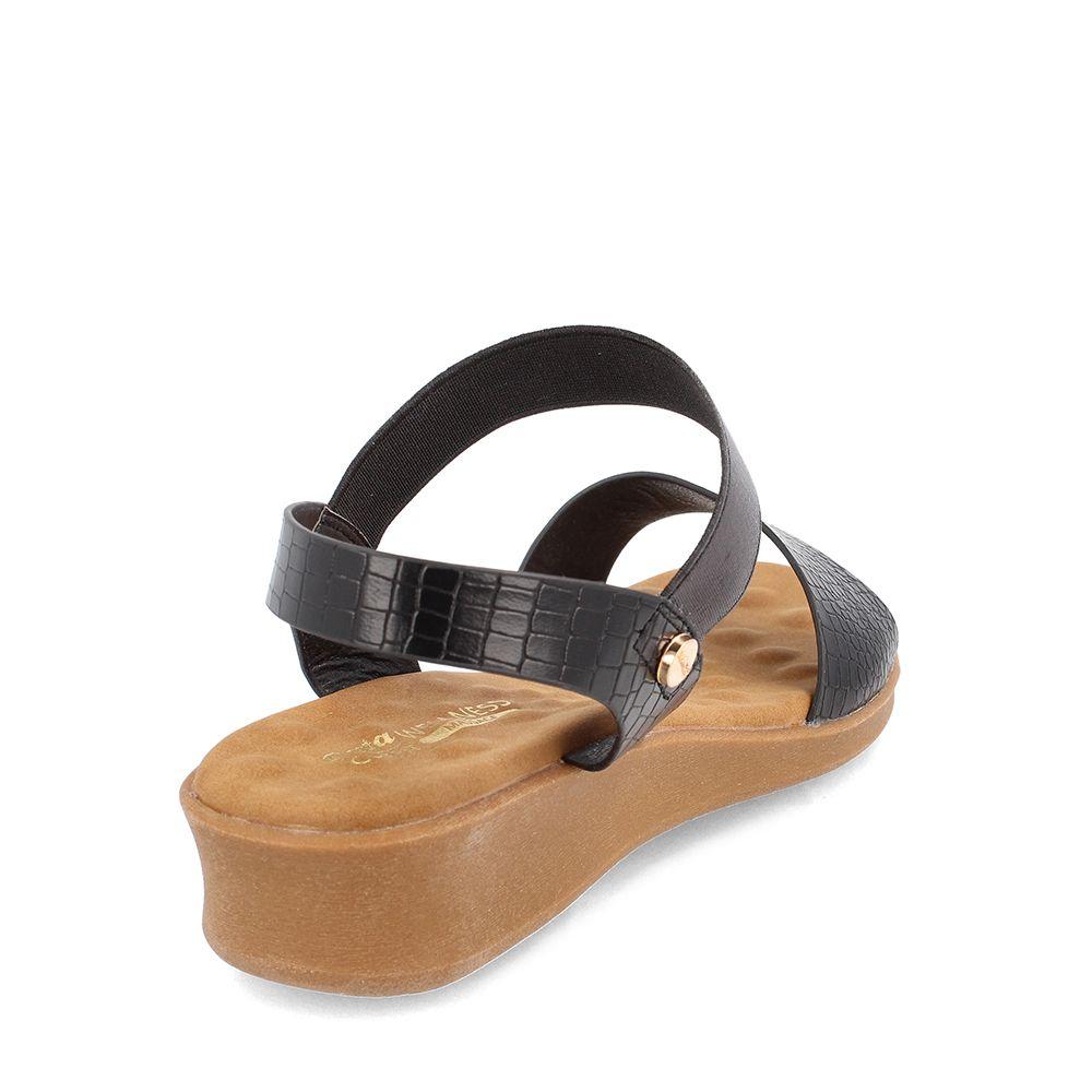 SANDALIA MUJER BATA CERISE NEGRO-3