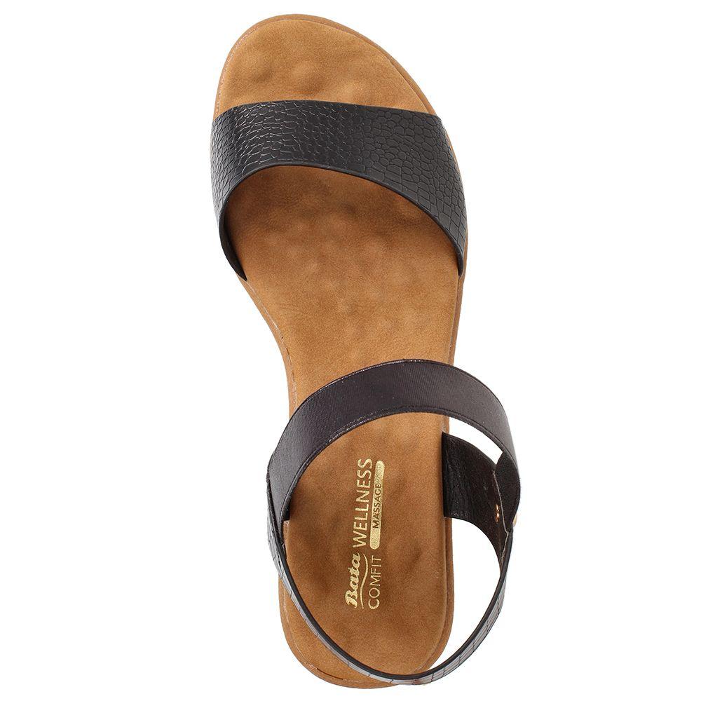 SANDALIA MUJER BATA CERISE NEGRO-5