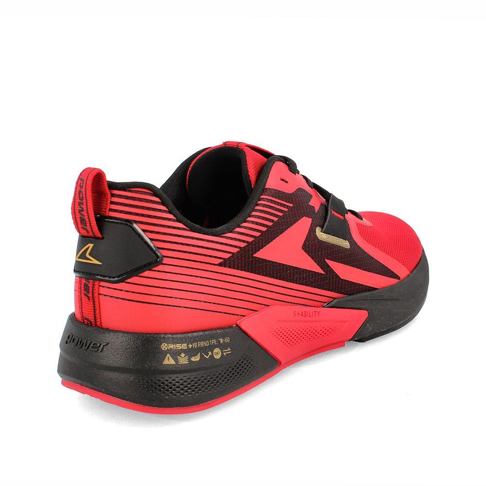 Zapatilla Hombre Power Xorise+300 Tr Cipher Negro-Rojo-3