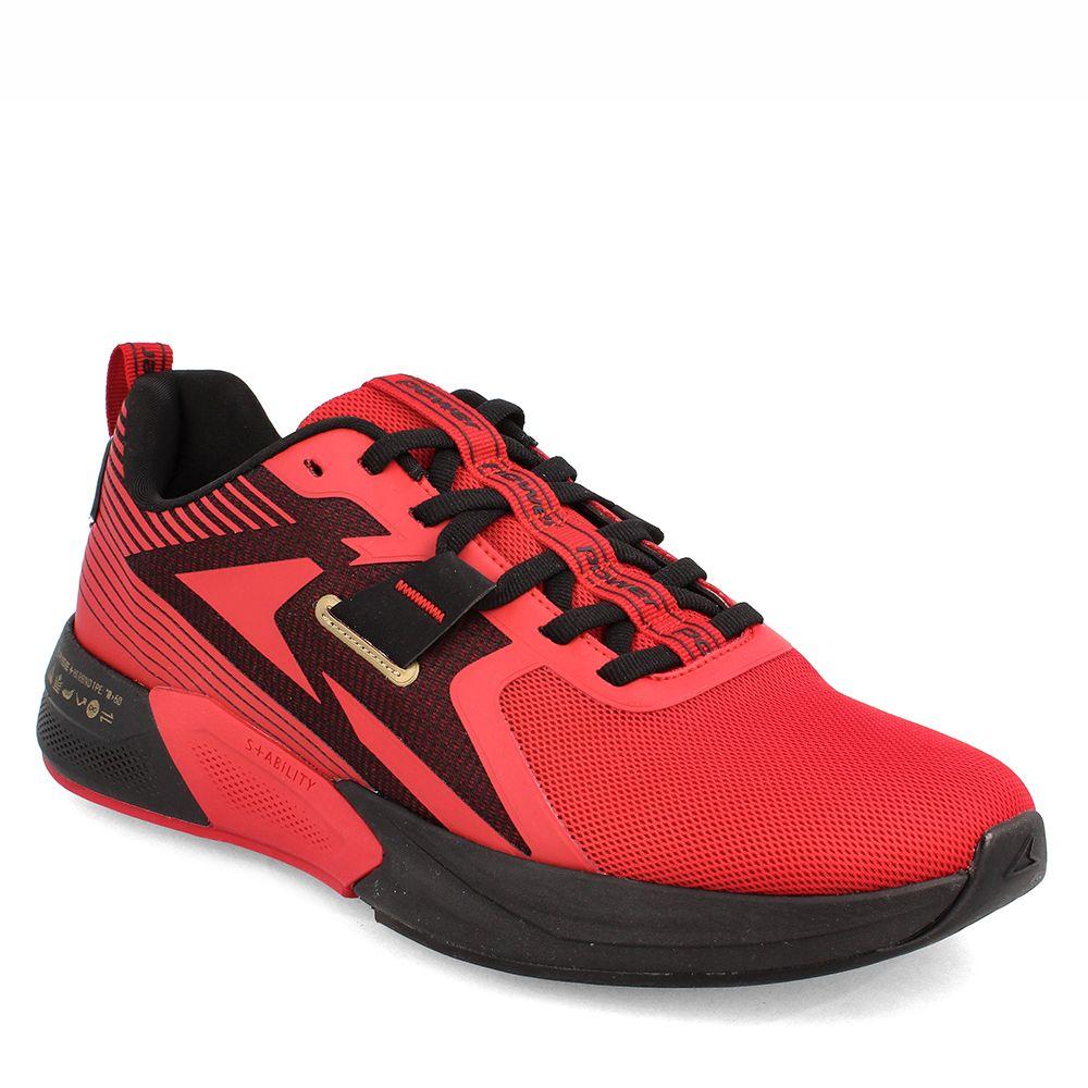 Zapatilla Hombre Power Xorise+300 Tr Cipher Negro-Rojo-1