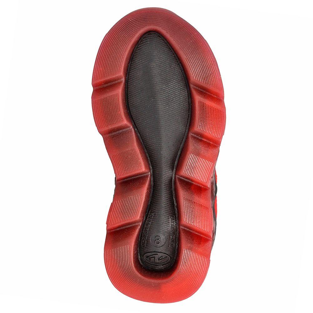 Zapatilla Niño Bubblegummers Luces Spiderman Marvel Negro-Rojo-6