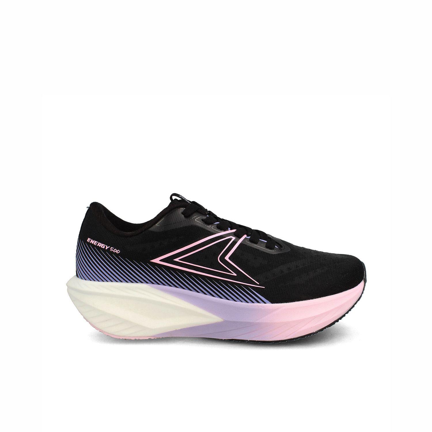 Zapatilla Mujer Power Energy Run 500 Beta Negro - Rosado-0