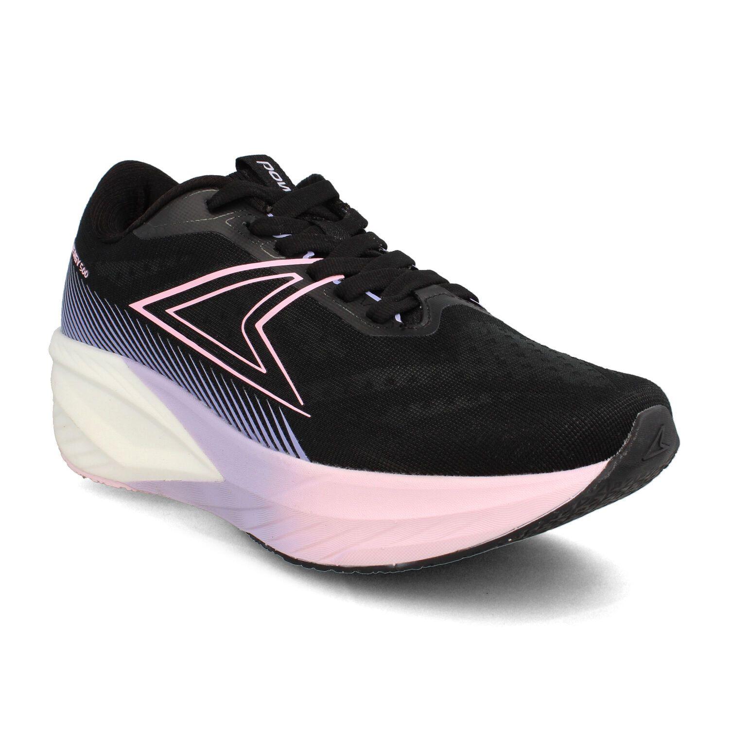 Zapatilla Mujer Power Energy Run 500 Beta Negro - Rosado-1