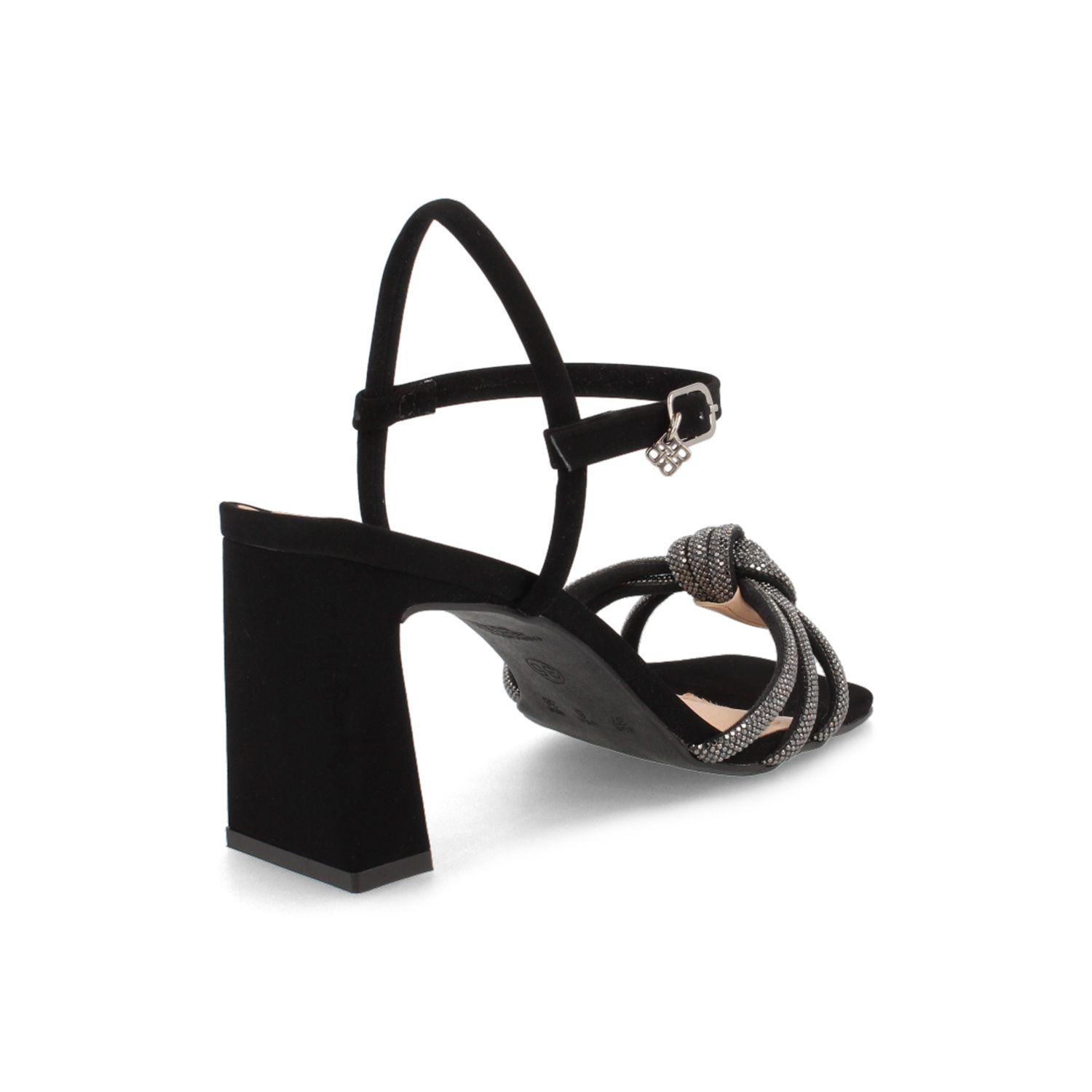 Sandalia Mujer Bata Neon Negro-2