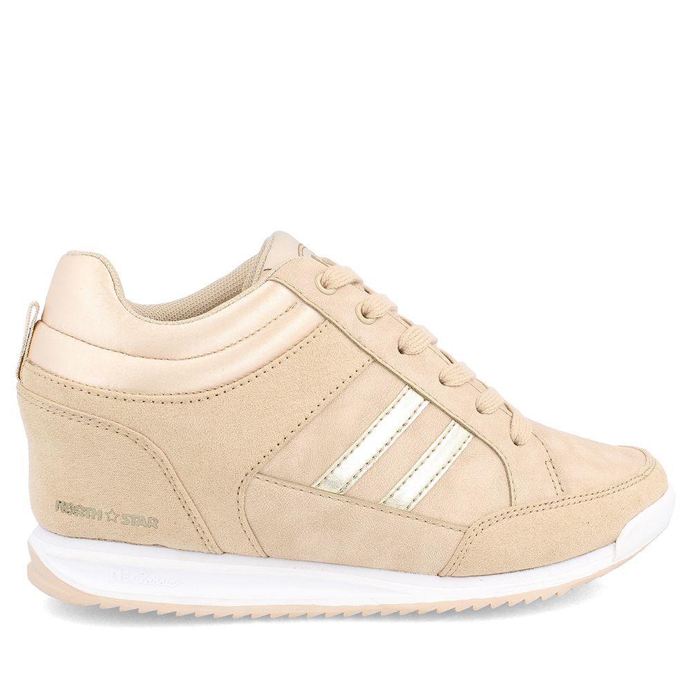 ZAPATILLA NORTH STAR MUJER HIGH PETRONAS BEIGE-4