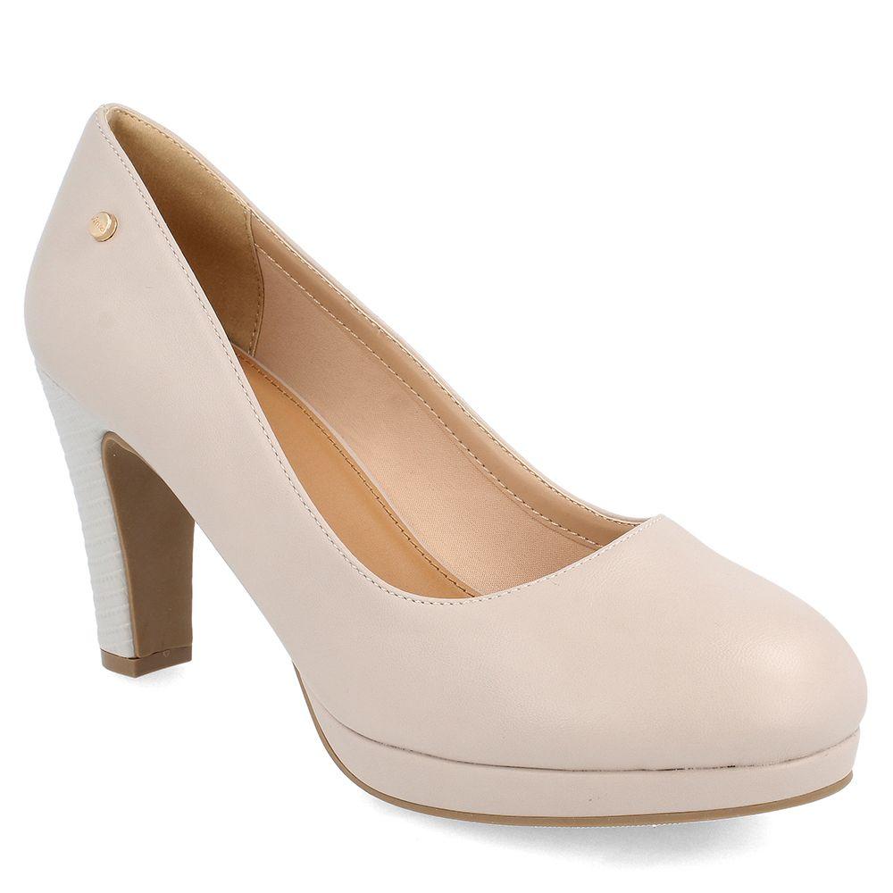 ZAPATO TACO ALTO MUJER BATA ESTHE TAUPE-0