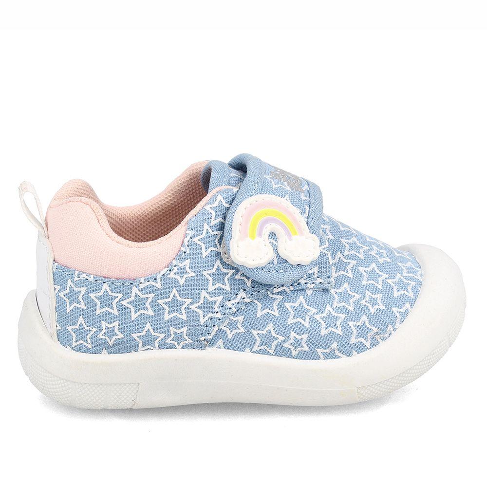 Zapatilla Niña Bubblegummers Dino Celeste-Rosado-4
