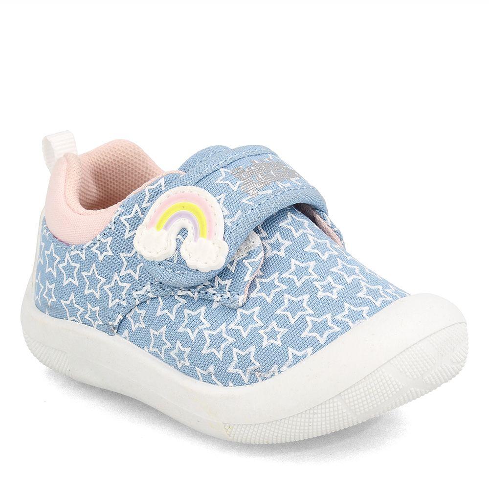 Zapatilla Niña Bubblegummers Dino Celeste-Rosado-0