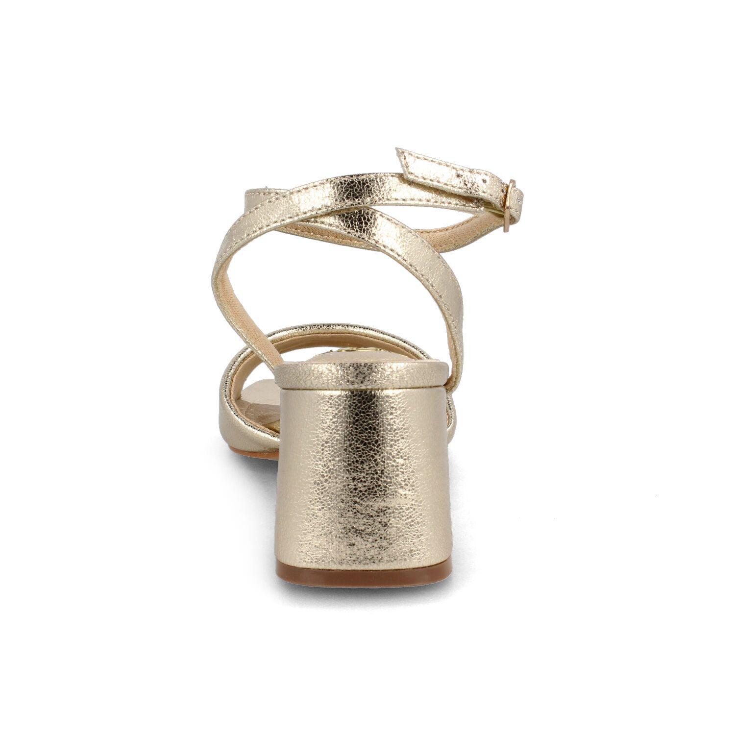 Sandalia Mujer Bata Marcial Dorado-2