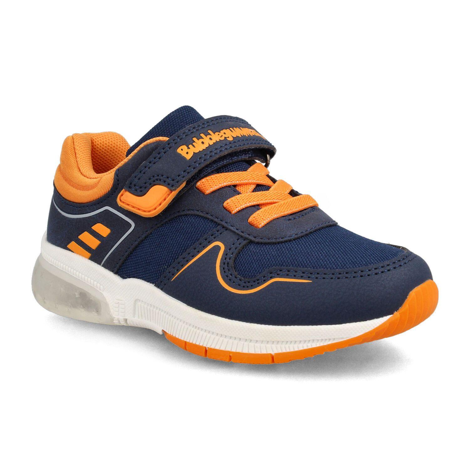 Zapatilla Niño Bubblegummers Ocean Azul Marino - Naranjo-1