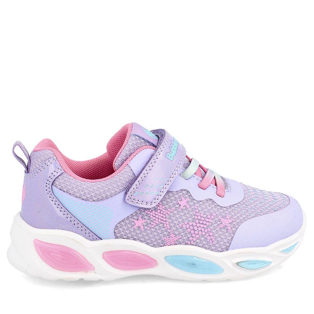 ZAPATILLA NIÑA BUBBLEGUMMERS KEPLER CON LUCES PÚRPURA 22 - 25-4