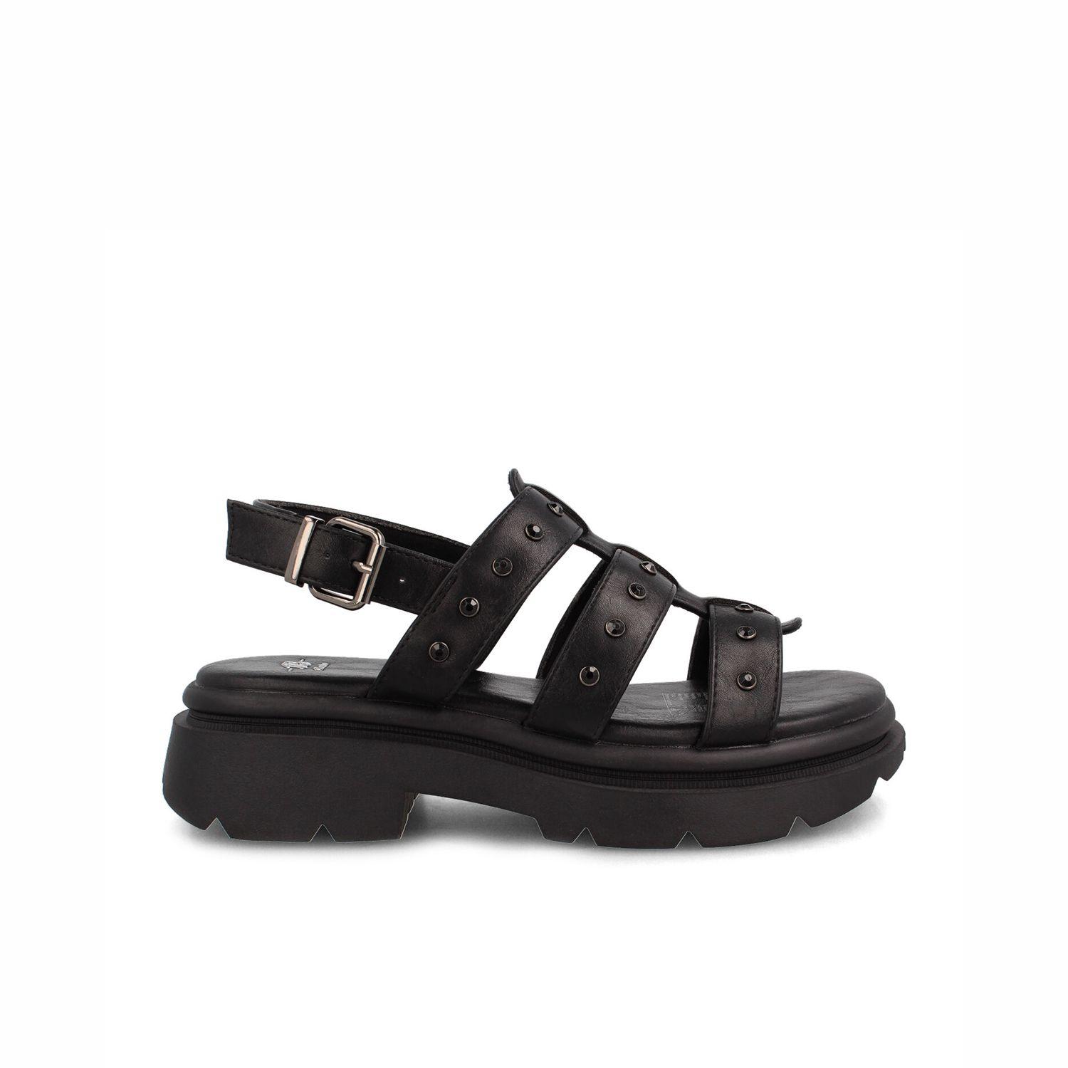 Sandalia Mujer Bata Layla Negro-0