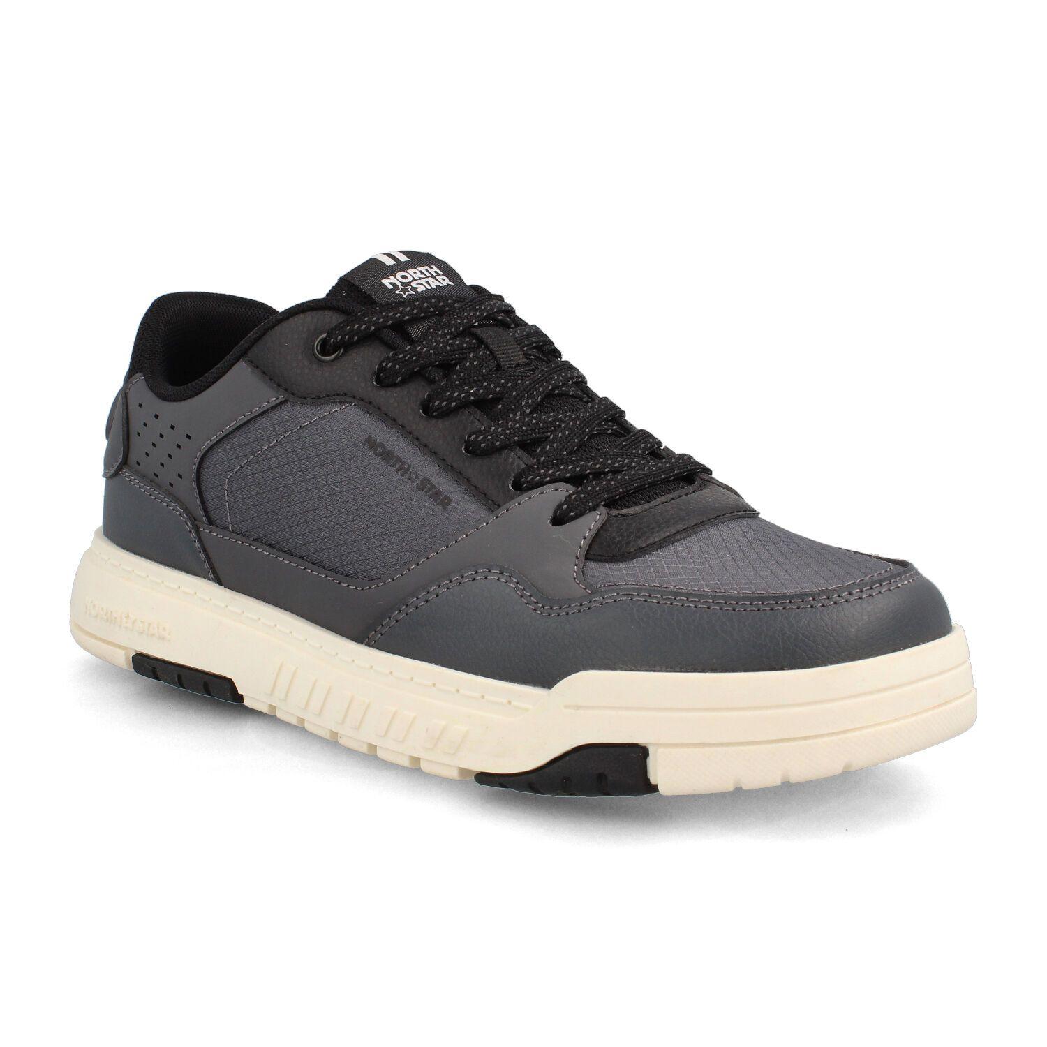 Zapatilla Hombre North Star Skater Wave Negro-Gris-1