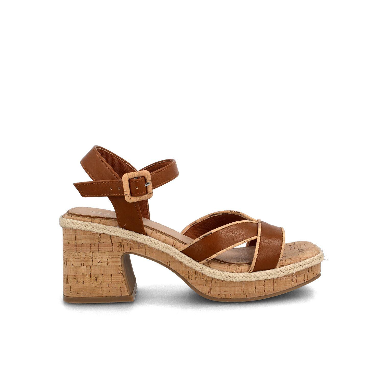 Sandalia Mujer Bata Fonk Camel-0