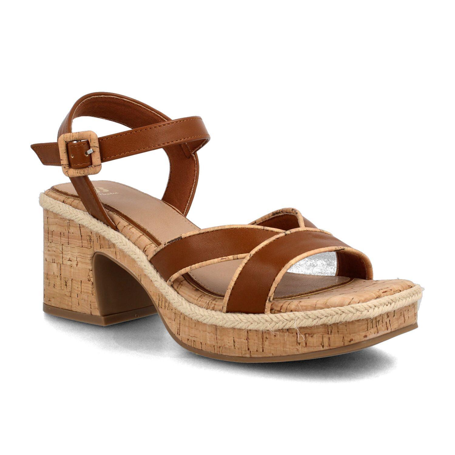 Sandalia Mujer Bata Fonk Camel-1