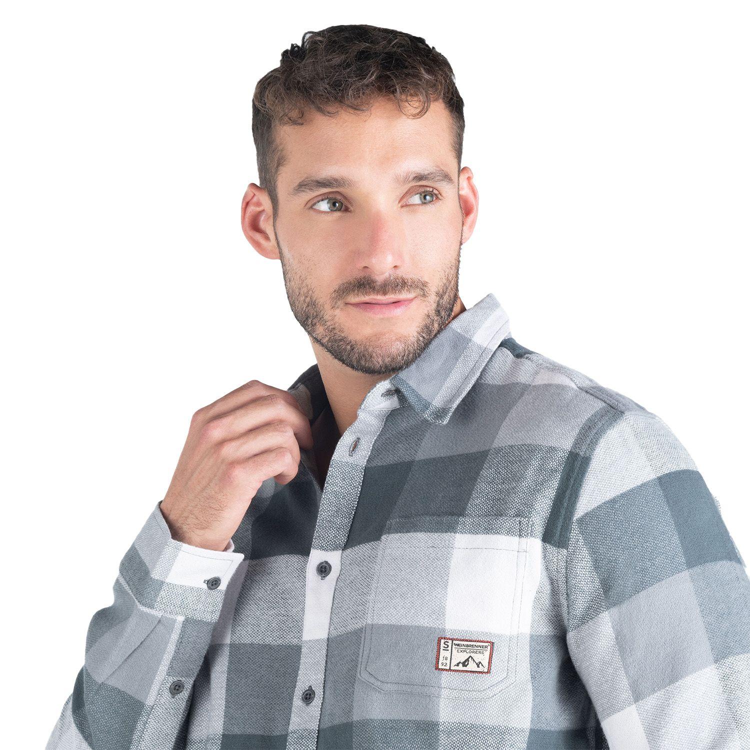 Camisa Hombre Weinbrenner Maloja Gris Oscuro-2