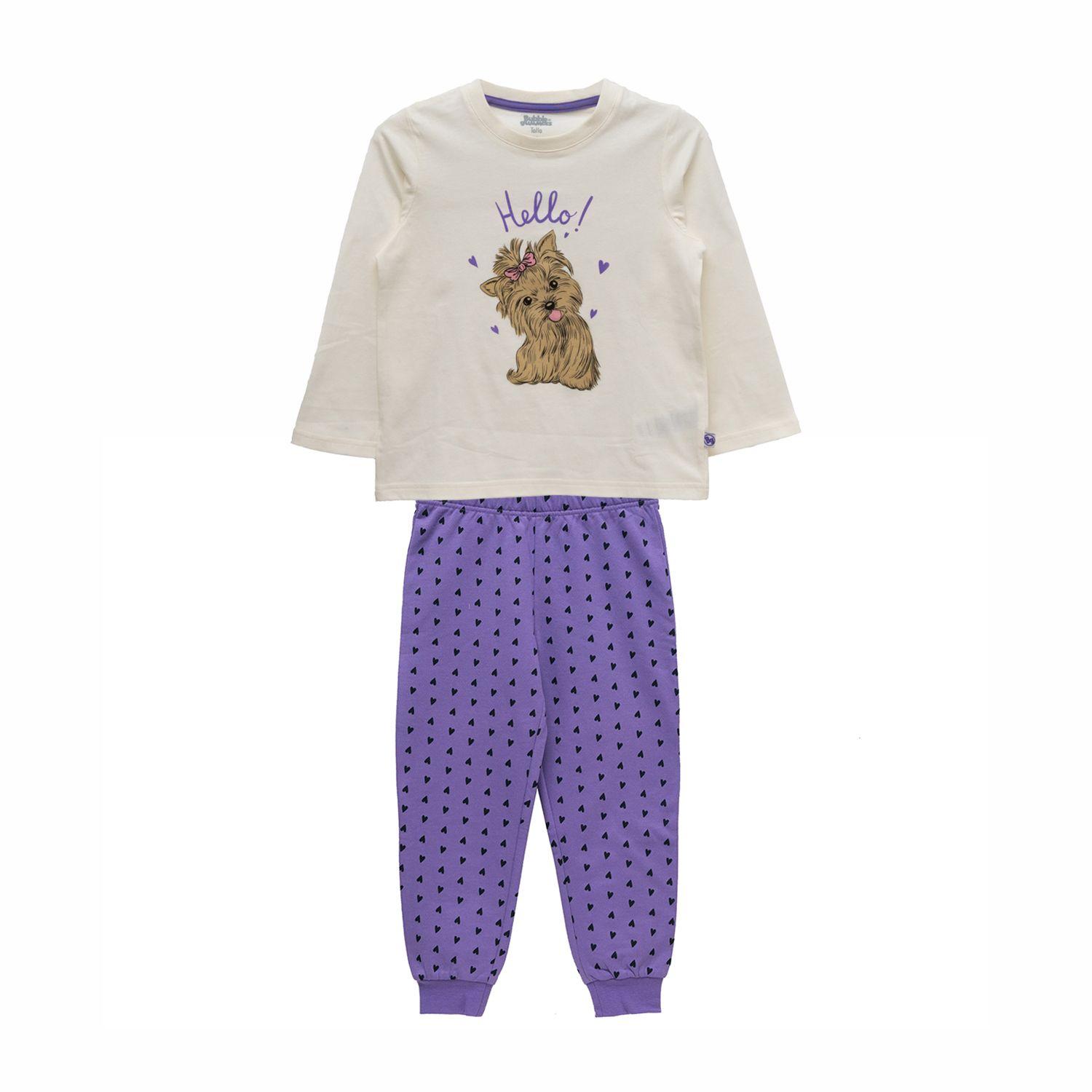 Pijamas Niña Bubblegummers Bruselas Lila-0