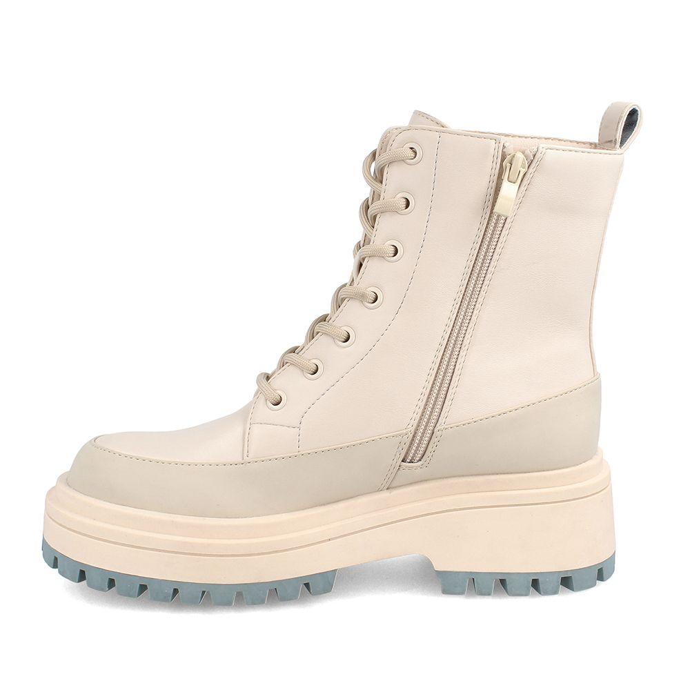 Botín Mujer Bata Red Label Mokka Blanco-4