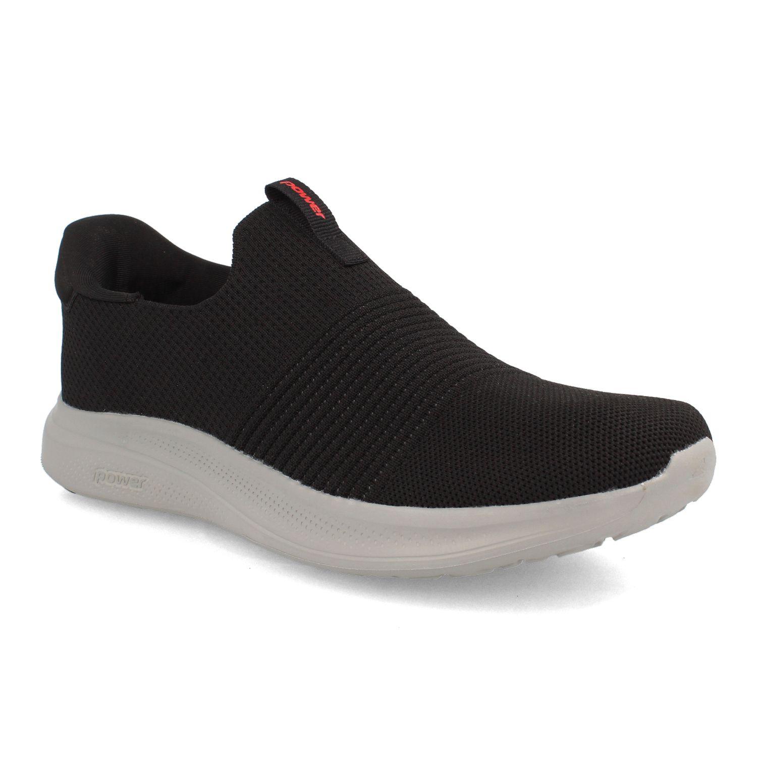Zapatilla Hombre Power N-Walk Akari Easyslide Negro-Blanco-1