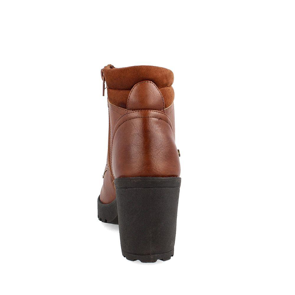 Botín Mujer Bata Maru Camel-2