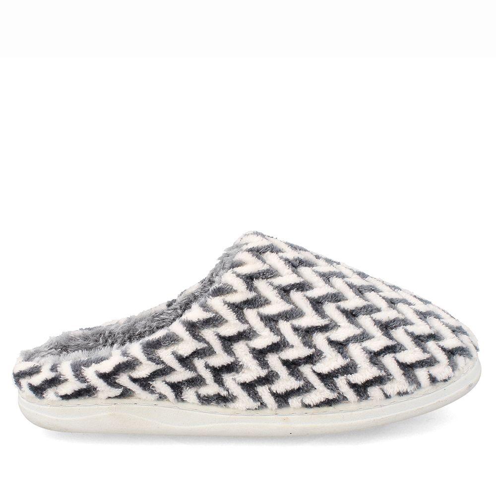 PANTUFLA MUJER BATA LEBU GRIS-4