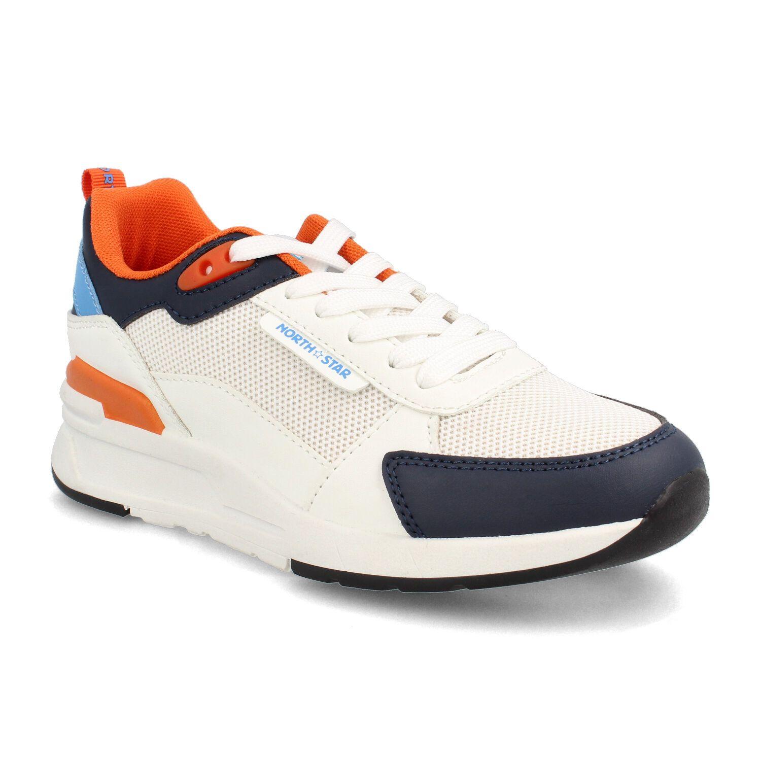 Zapatilla Niño North Star Spot Blanco-Orange-1