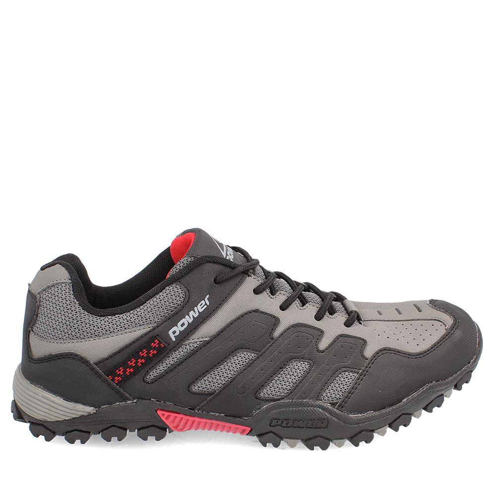 ZAPATILLA OUTDOOR HOMBRE POWER TREK TOR GRIS-4