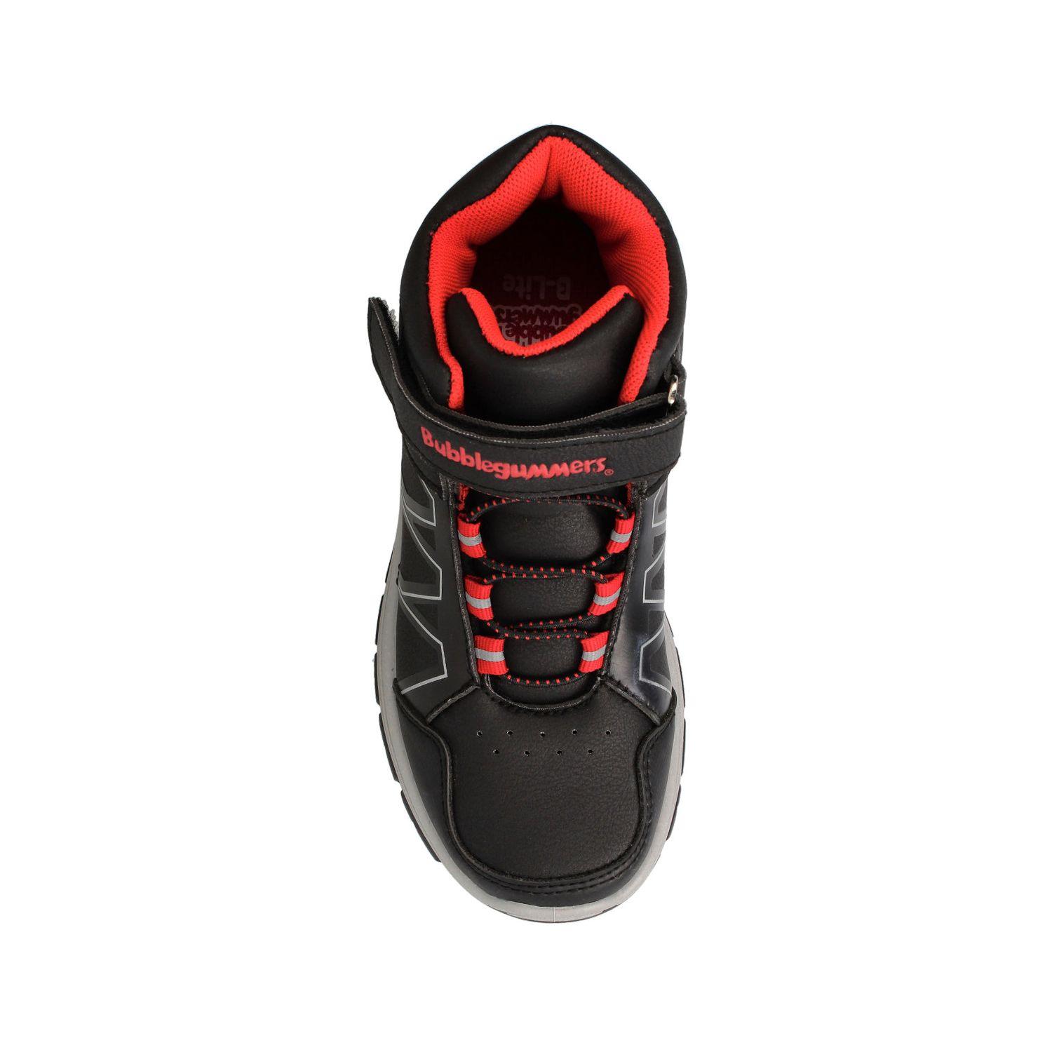 Botín Niño Bubblegummers Charman Negro-Rojo-3