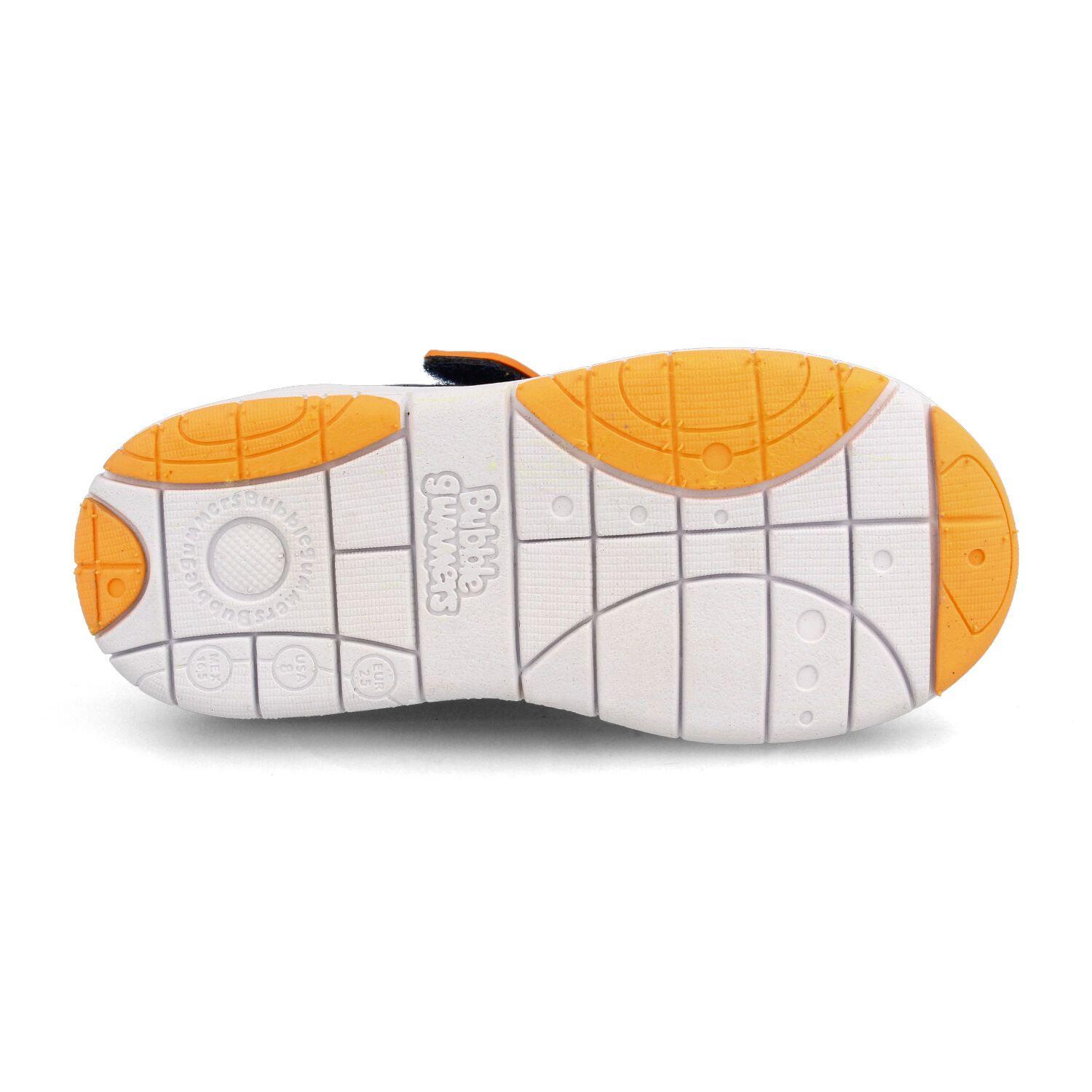 Zapatilla Niño Bubblegummers Soft Walker Azul Marino - Naranjo-4