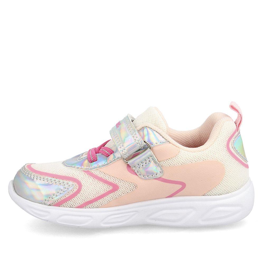 ZAPATILLA NIÑA BUBBLEGUMMERS STRIDE LIGHT PLATA FUCSIA 22-25-1