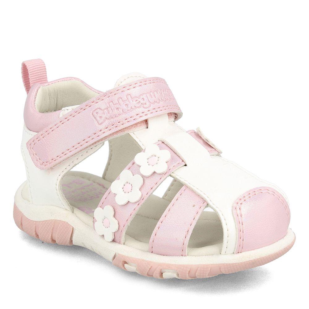 Sandalia  Niña Bubblegummers Wheel Blanco-Rosado-0