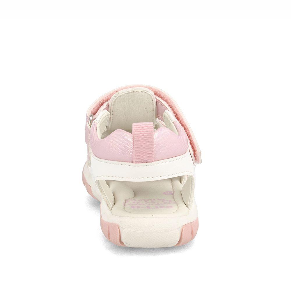 Sandalia  Niña Bubblegummers Wheel Blanco-Rosado-2