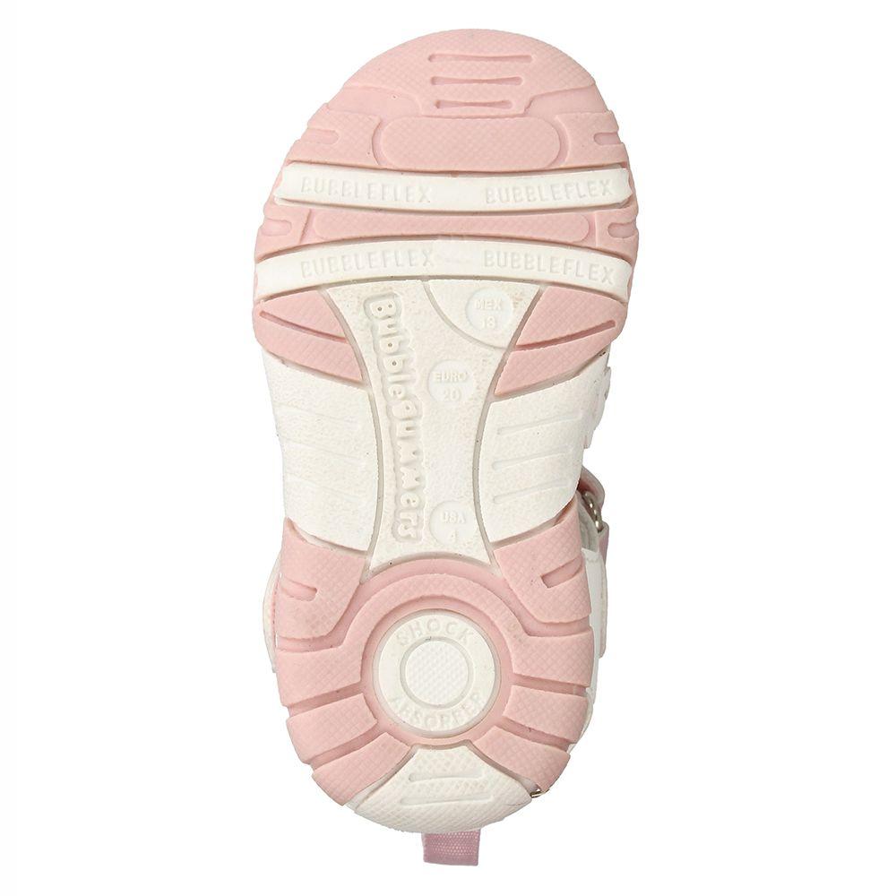 Sandalia  Niña Bubblegummers Wheel Blanco-Rosado-6