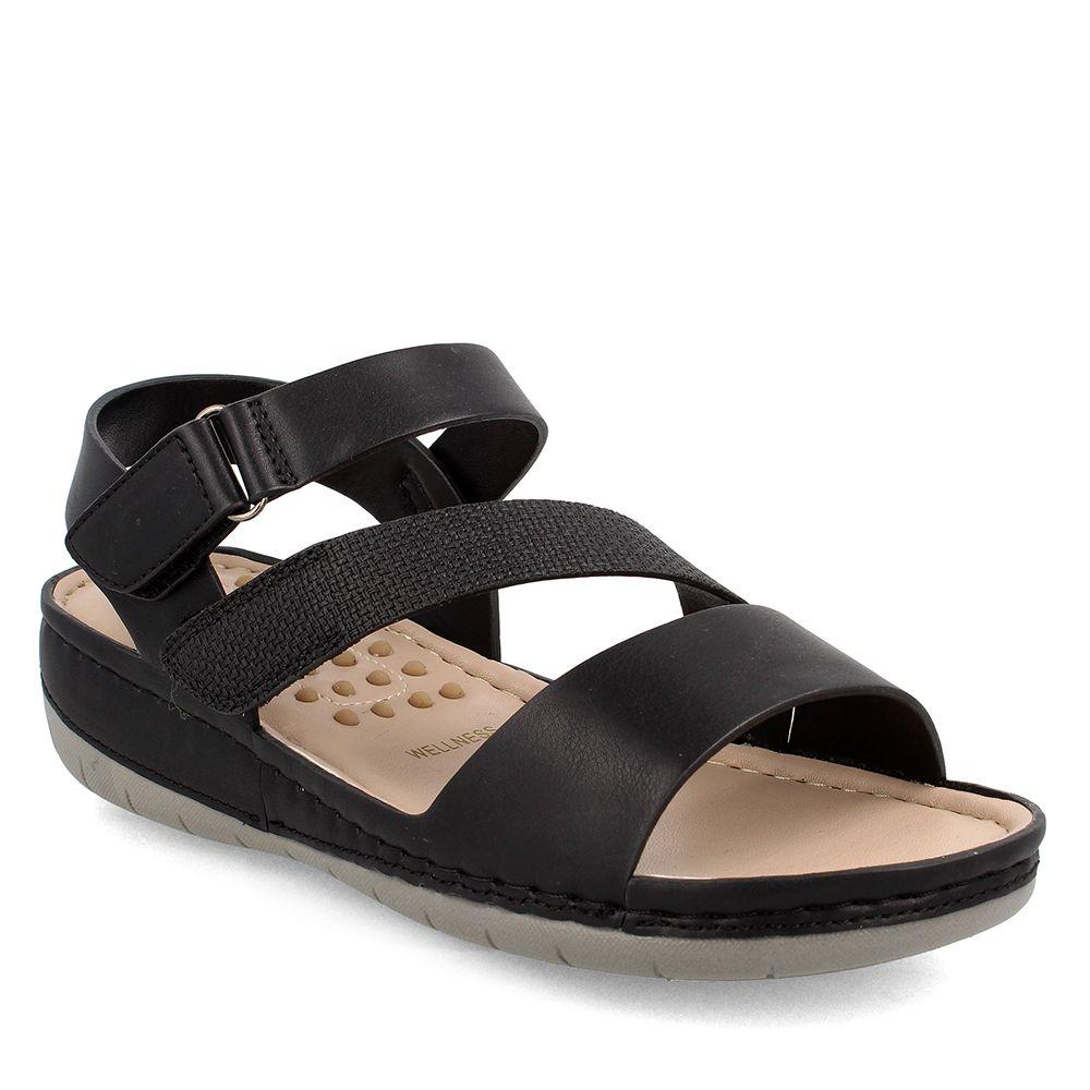 Sandalia Mujer Bata Cuyler Negro Broche-0