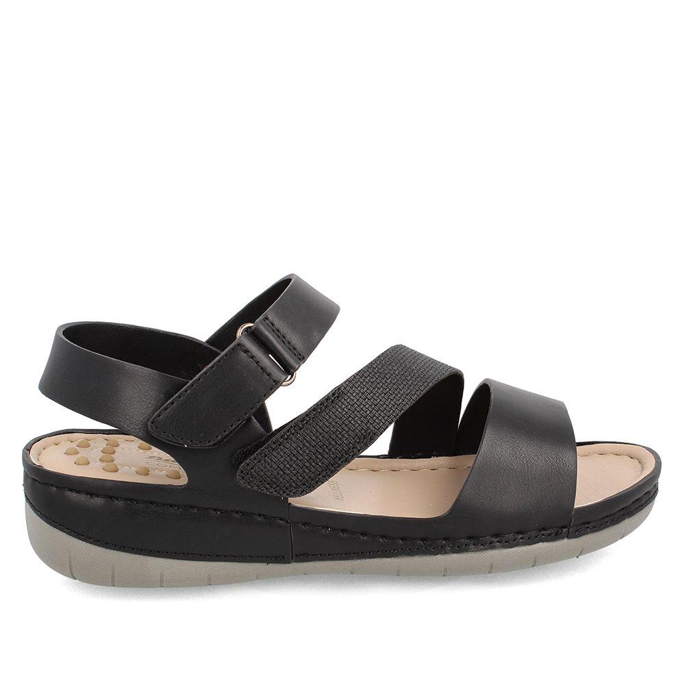 Sandalia Mujer Bata Cuyler Negro Broche-4