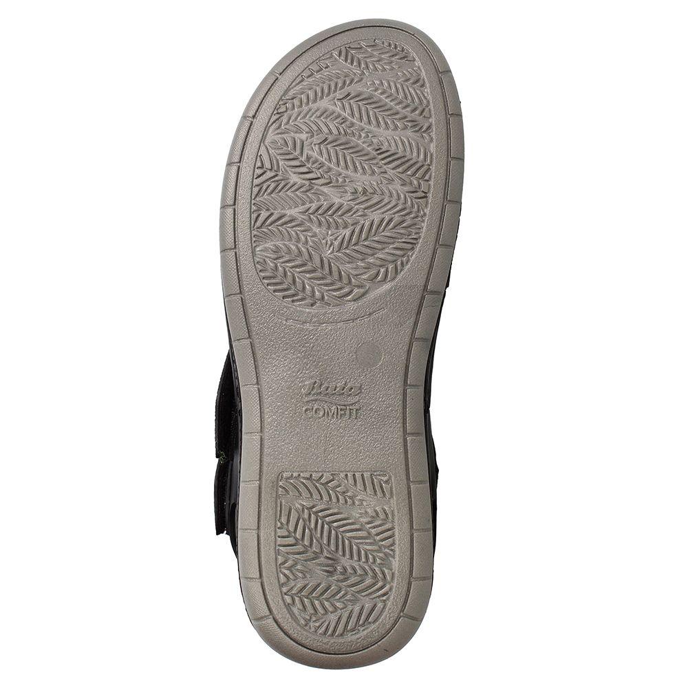 Sandalia Mujer Bata Cuyler Negro Broche-6