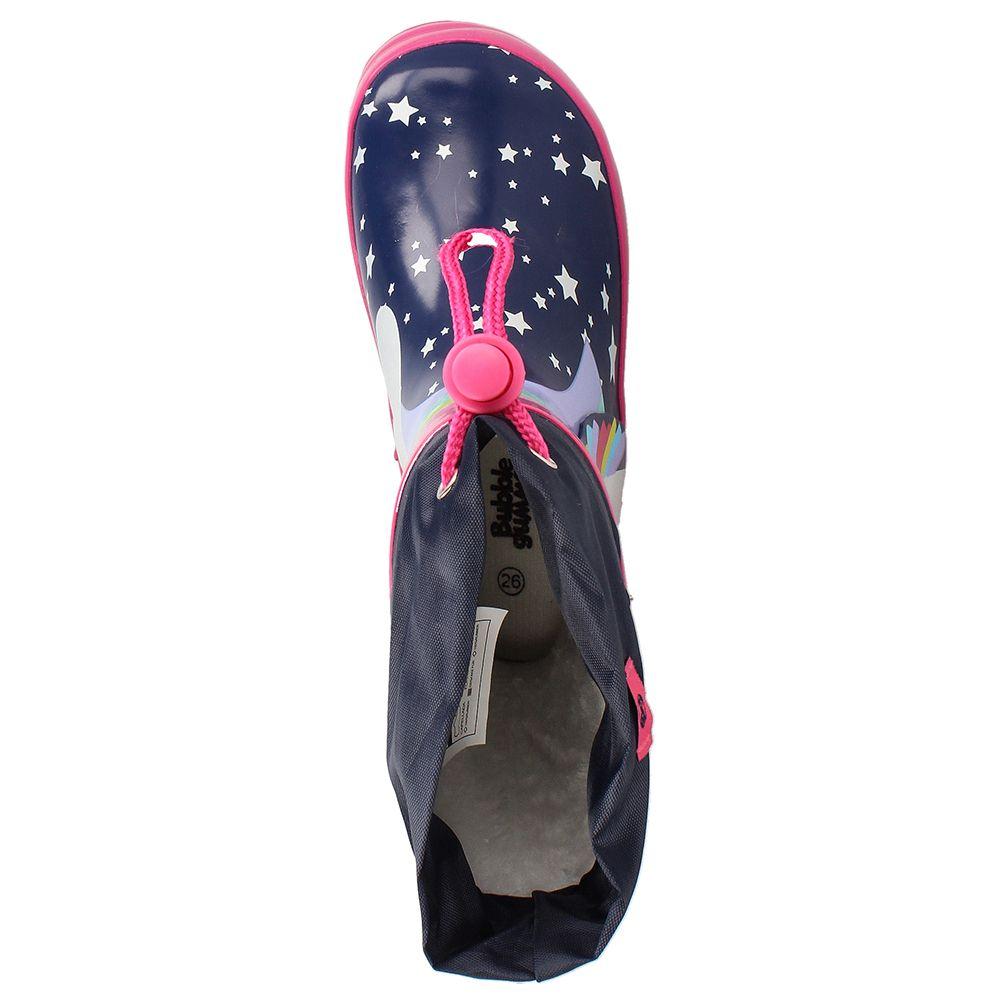 BOTA DE AGUA NIÑA BUBBLEGUMMERS UNICORN AZUL -FUCSIA 30-33-5