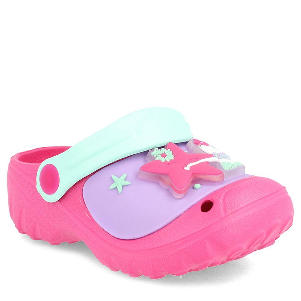 SANDALIA ZUECO NIÑA BUBBLEGUMMERS SUNNY ROSADO 22-25-0