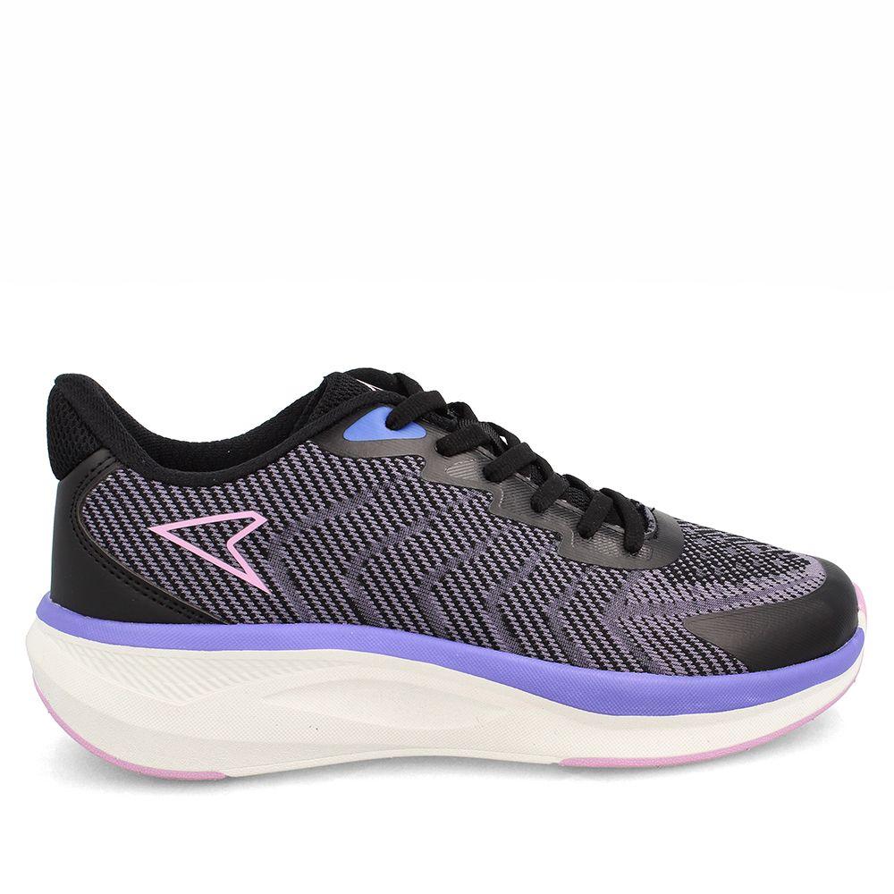 Zapatilla Mujer Power Stride Negro-Lila-4