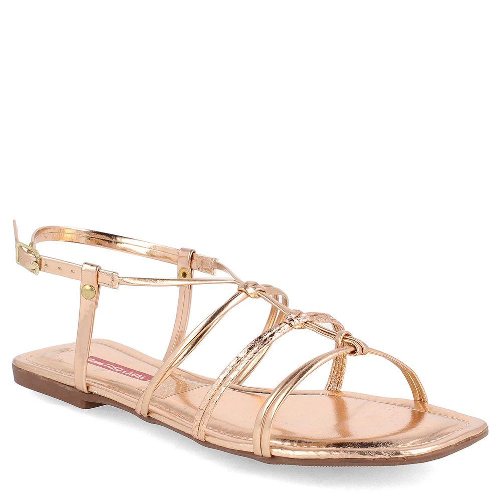 SANDALIA MUJER BATA RED LABEL JAYLIN ROSE GOLD-0