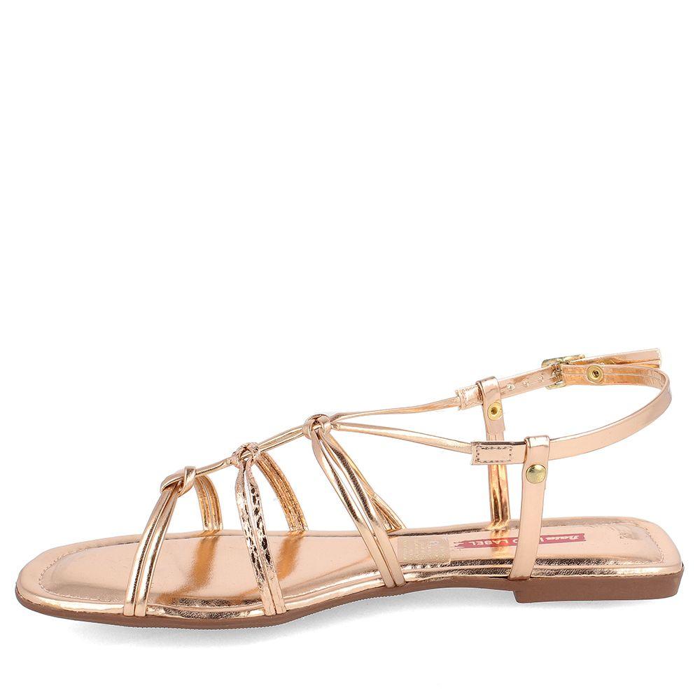 SANDALIA MUJER BATA RED LABEL JAYLIN ROSE GOLD-1