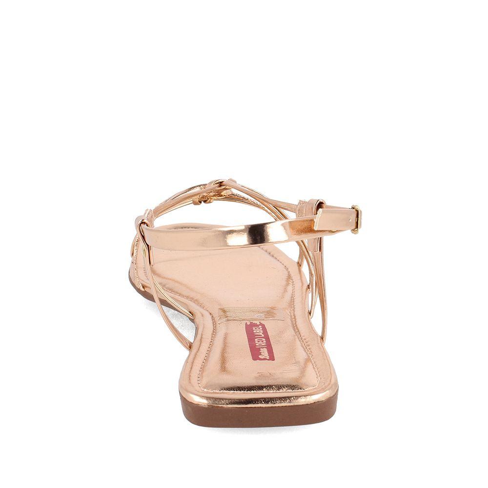 SANDALIA MUJER BATA RED LABEL JAYLIN ROSE GOLD-2